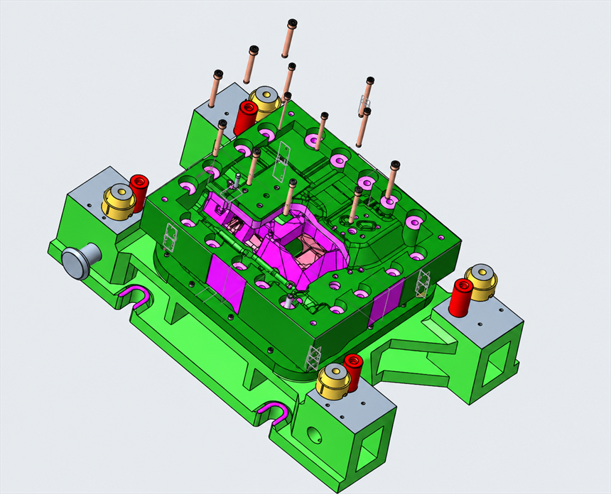 3D CAD/CAM die simulation and CNC toolpath programming at Halfman Engineering